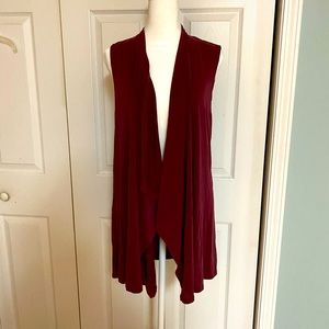 NWT Sleeveless Open Front Cardigan Vest